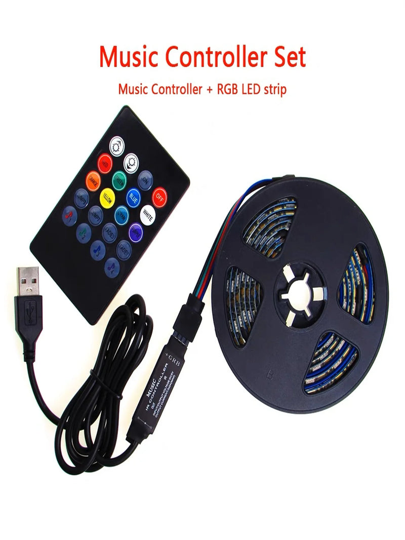 Fita Led Rgb - Rolo de 5m Com Controle Remoto