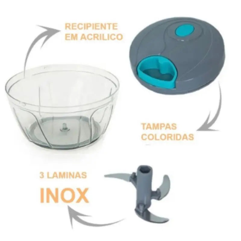 Processador de Alimentos Multi - Manual Inox Premium 3 Lâminas