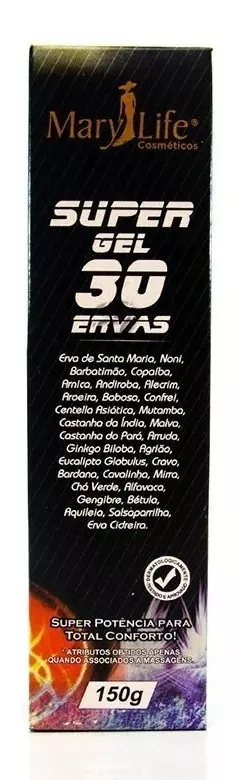 Combo Super Gel e Bisnaga Gel 30 Ervas