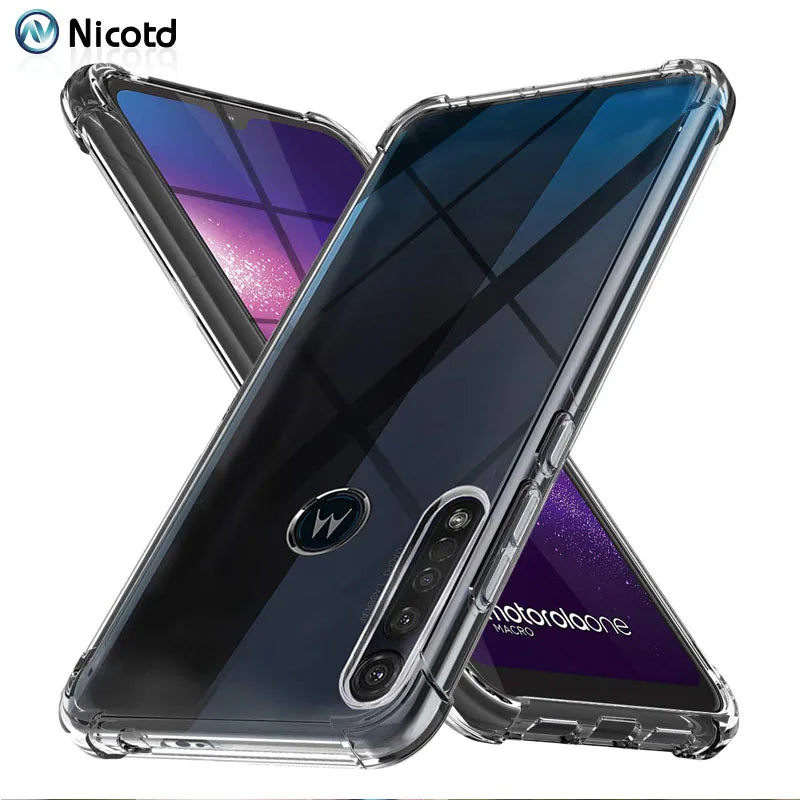 Capa de silicone transparente para motorola - Moto g8 ao One Vision