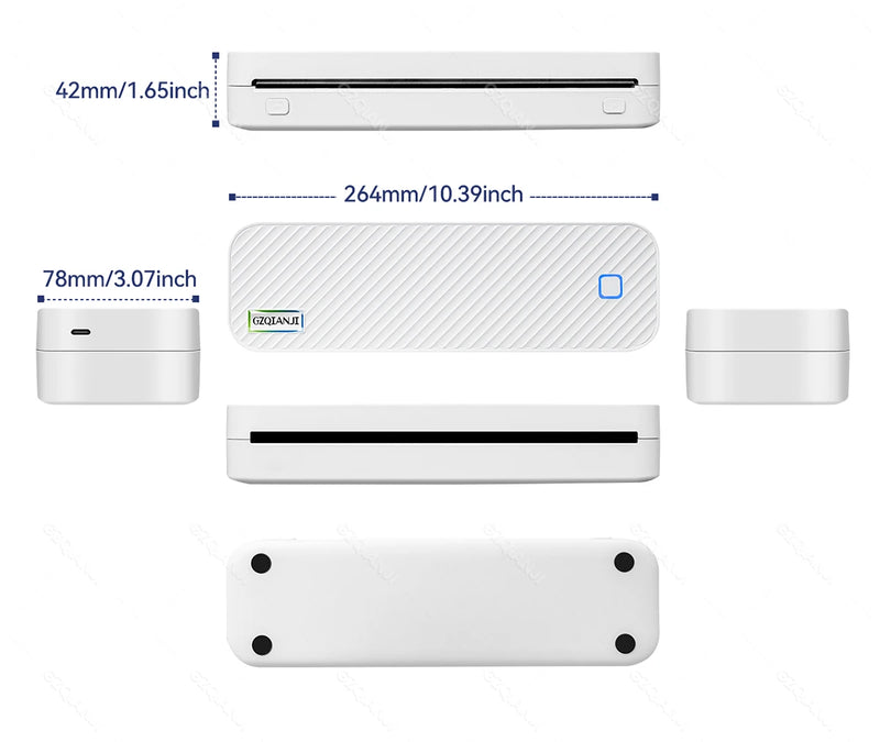 Impressora Térmica Portátil - Versátil, Portátil, Bluethooth e Wifi