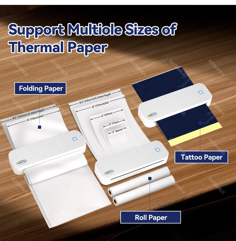 Impressora Térmica Portátil - Versátil, Portátil, Bluethooth e Wifi