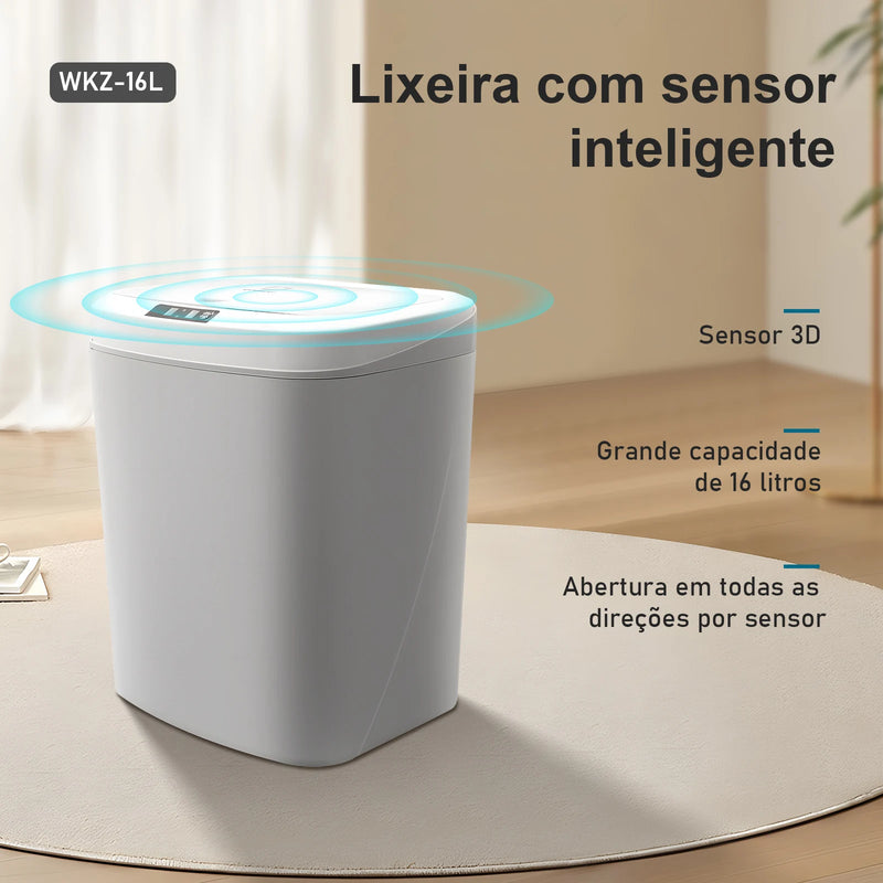 Lixeira com Sensor de Toque Automático