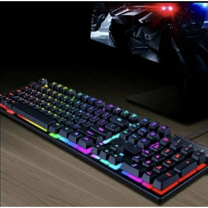 Teclado Gamer Semi-mecânico RGB LED Retroiluminado - Computador