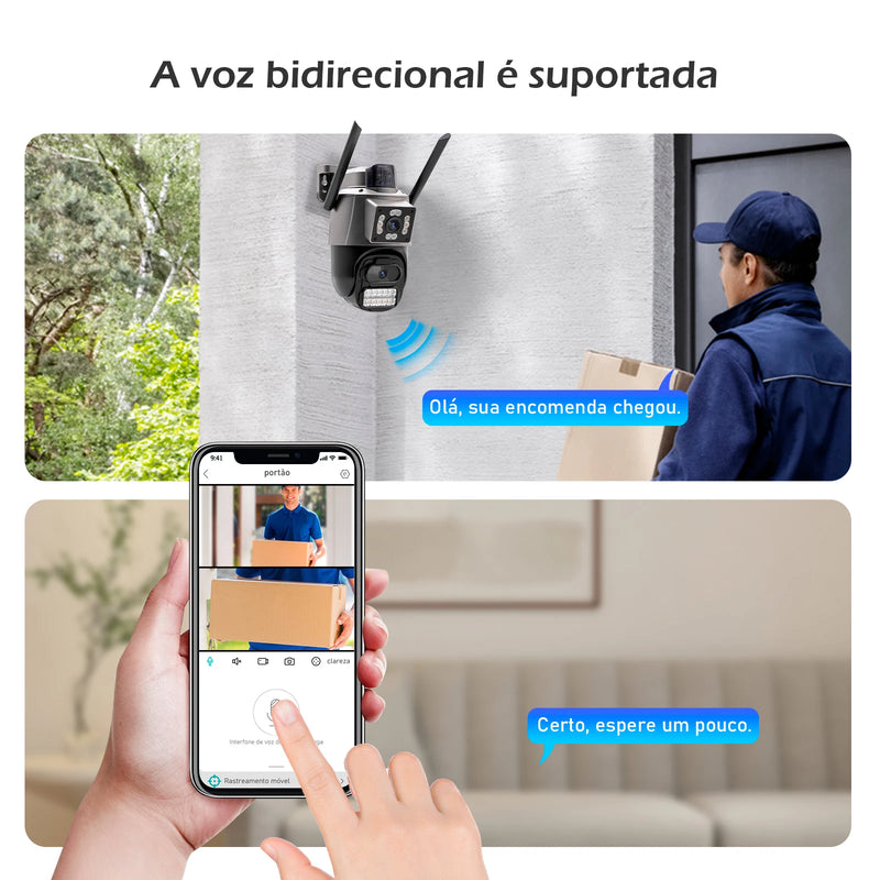 Câmera de Segurança - Icsee - Wifi, à prova d'água 4K Ultra HD