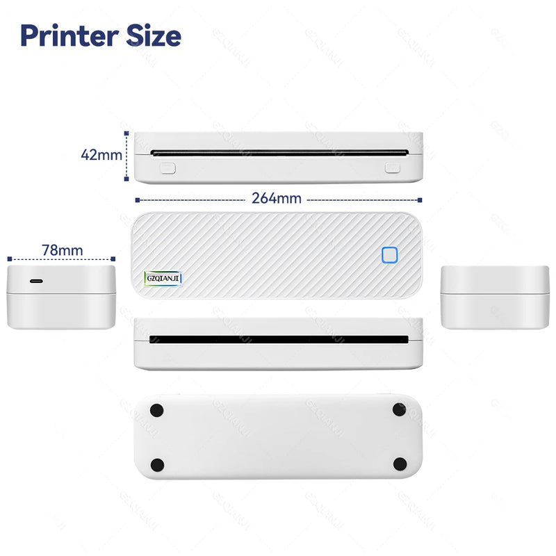 Impressora Térmica Portátil - Versátil, Portátil, Bluethooth e Wifi