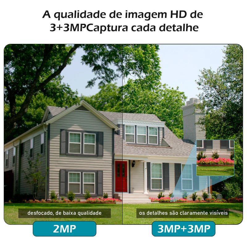 Câmera de Segurança - Icsee - Wifi, à prova d'água 4K Ultra HD