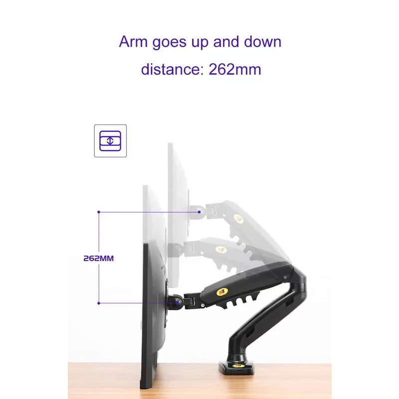 Suporte Articulado de Mesa para Monitores de 17" a 30"