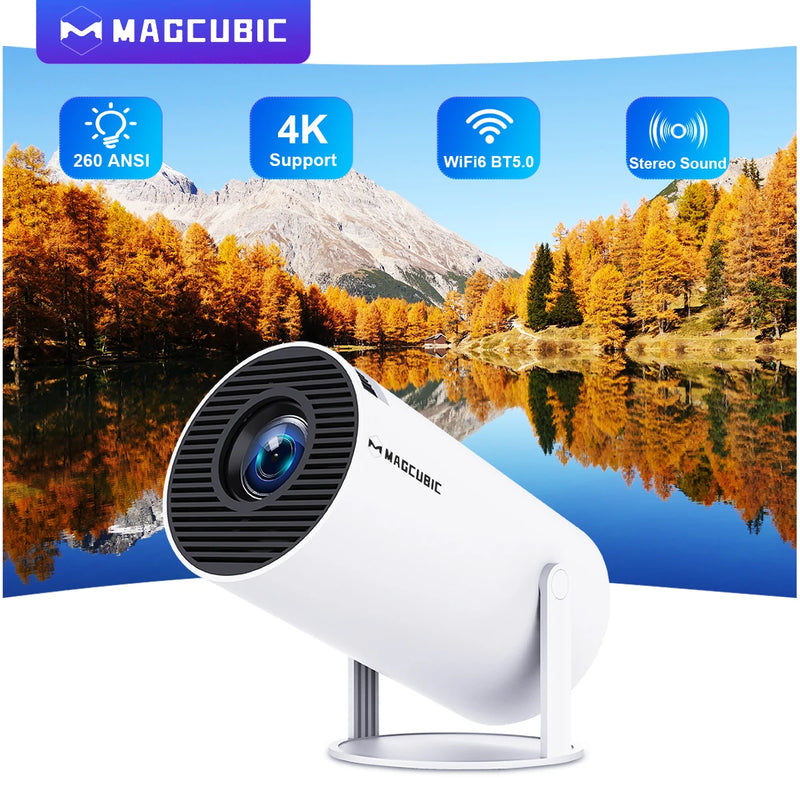 Projetor Magcubic - Android 11 4K WiFi 6 Allwinner BT5.0 260ANSI 1280*720P