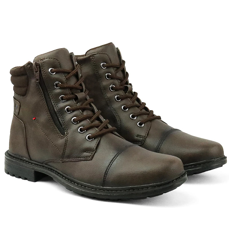 Bota Adventure Casual Treated com Zíper Lateral